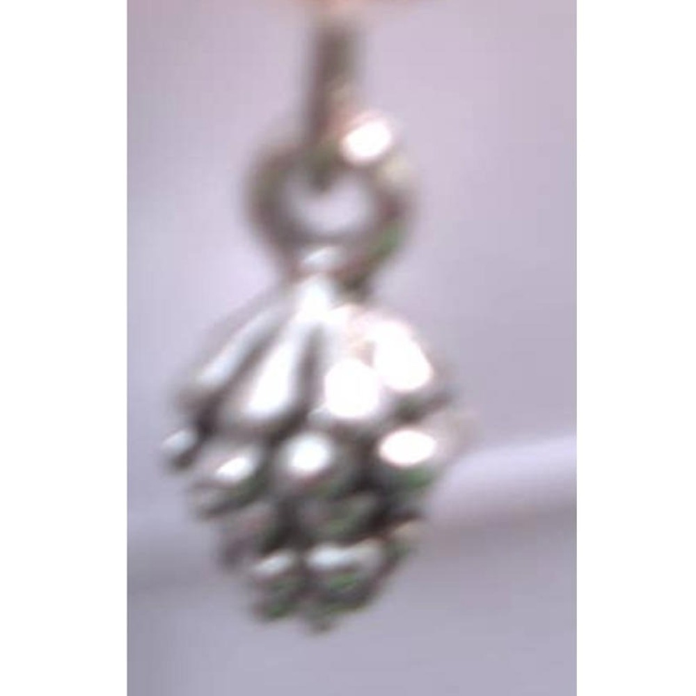 New Handmade Silver Tone Pinecone Charm Pendant Only Nature Botanical‎ Jewelry
